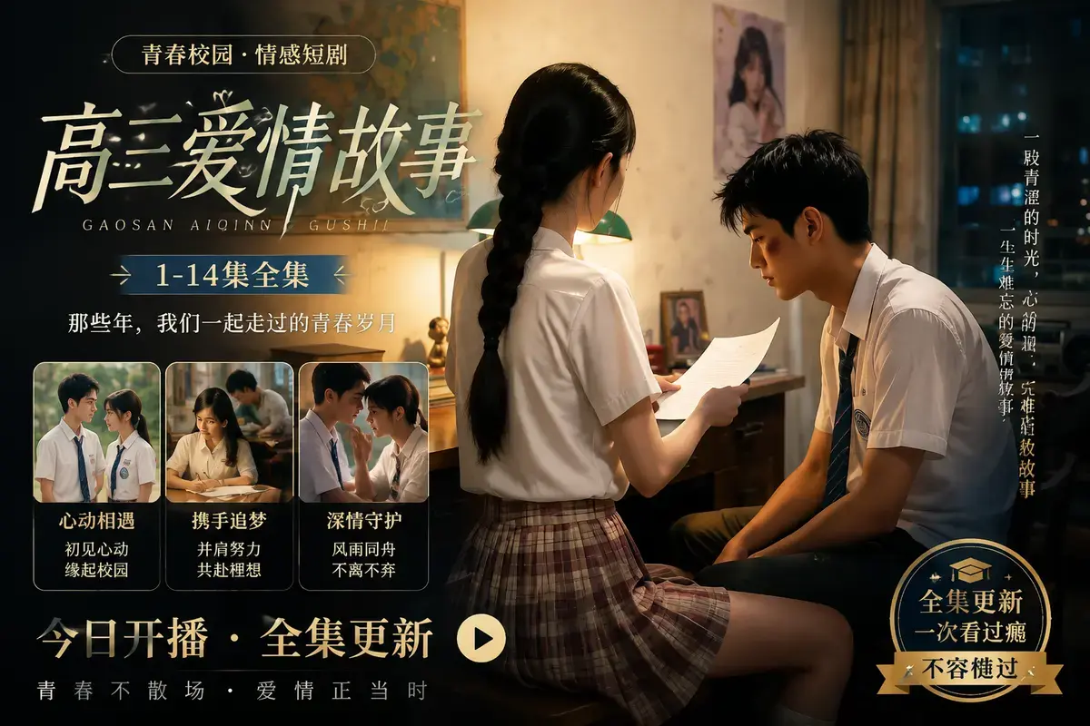 《AI短剧高三爱情故事》资源下载-林澈苏晚晴校园恋曲高清完整版在线观看-高三爱情故事中字无删减版网盘下载-全集流畅播放
